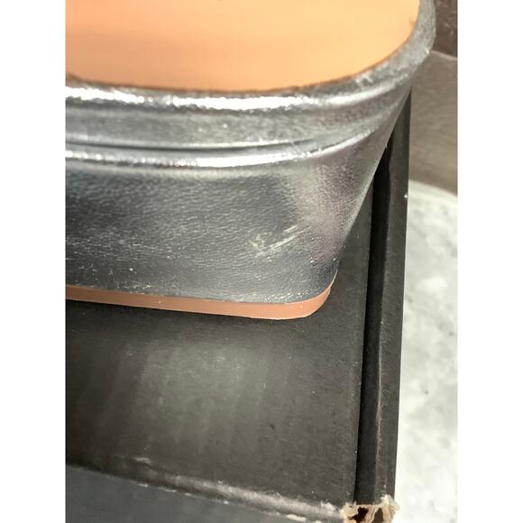 Naturalizer Women's 8.5M Silver Leather Jayla Pump Block Heels Square Toe LB7-5 - Picture 4 of 11